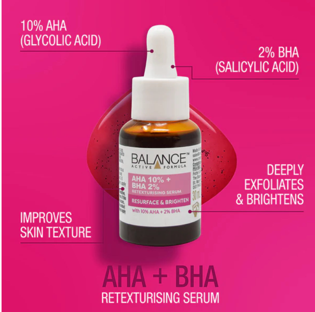 Balance Active Formula AHA 10% + BHA 2% Retexturizing Serum