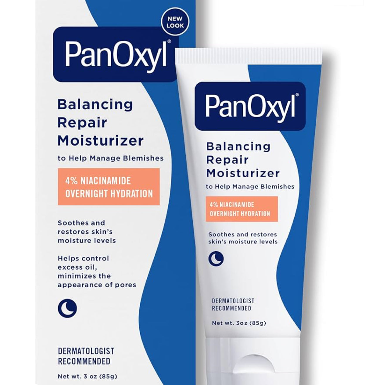 PanOxyl, PM, Balancing Repair Moisturizer with Niacinamide, 3 oz (85 g)