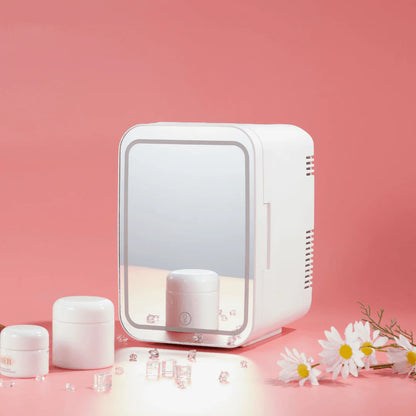 Mirror LED Mini Skincare Fridge