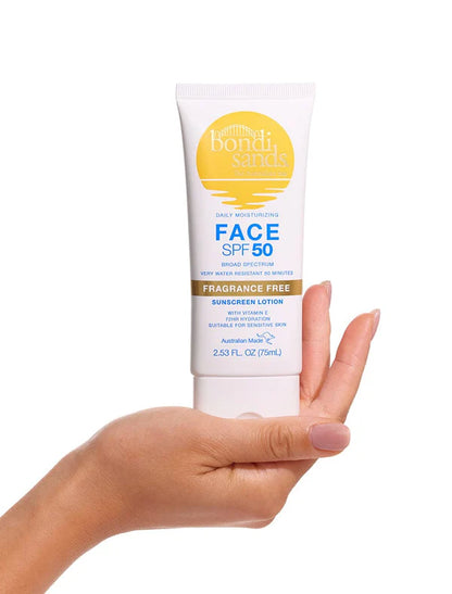 Bondi Sands SPF 50+ Face Sunscreen Lotion Fragrance Free