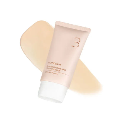 Numbuzin No.3 Porcelain Base-Skip Tone Up Beige SPF50+