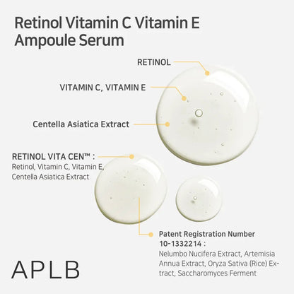 APLB - Retinol Vitamin C Vitamin E Ampoule Serum